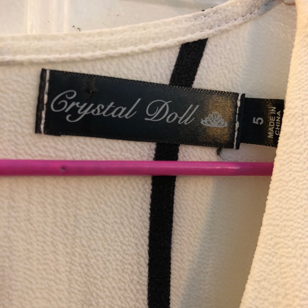 High-Low Striped Romper - Picture 5 of 8